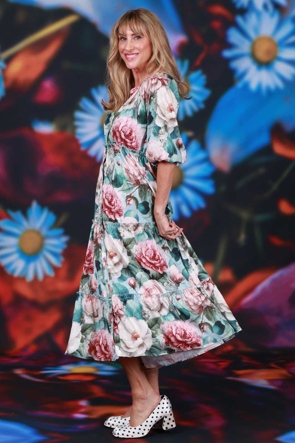 Jasmine Grace Dress Sky Charm Annah Stretton -side
