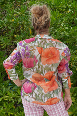 Annah Stretton Joyful World Shirt – Vibrant Meadow floral back view
