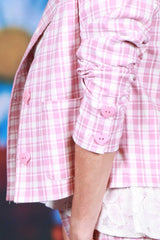 Juliet Jacket - Pink Plaid