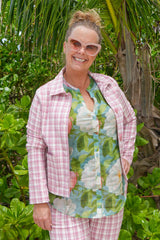 Annah Stretton Juliet Jacket – Pink Plaid