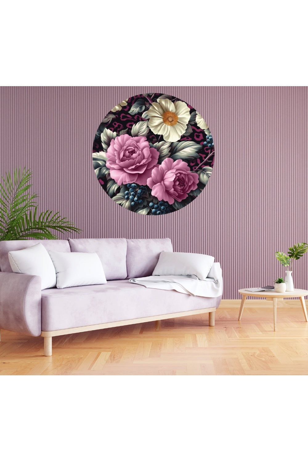 Circle Mural - Jungle Mulberry