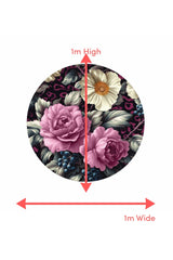Circle Mural - Jungle Mulberry