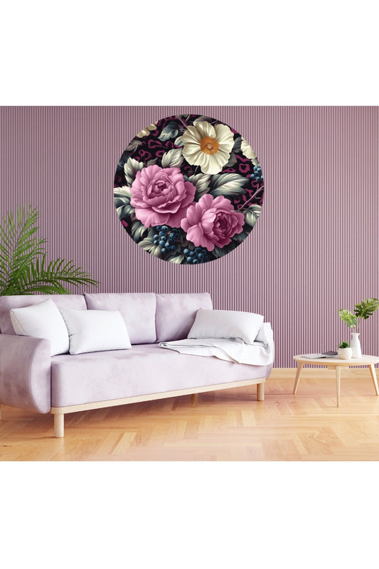 Circle Mural - Jungle Mulberry