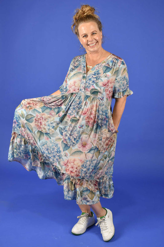 Liberty Dress - Misted Hydrangea