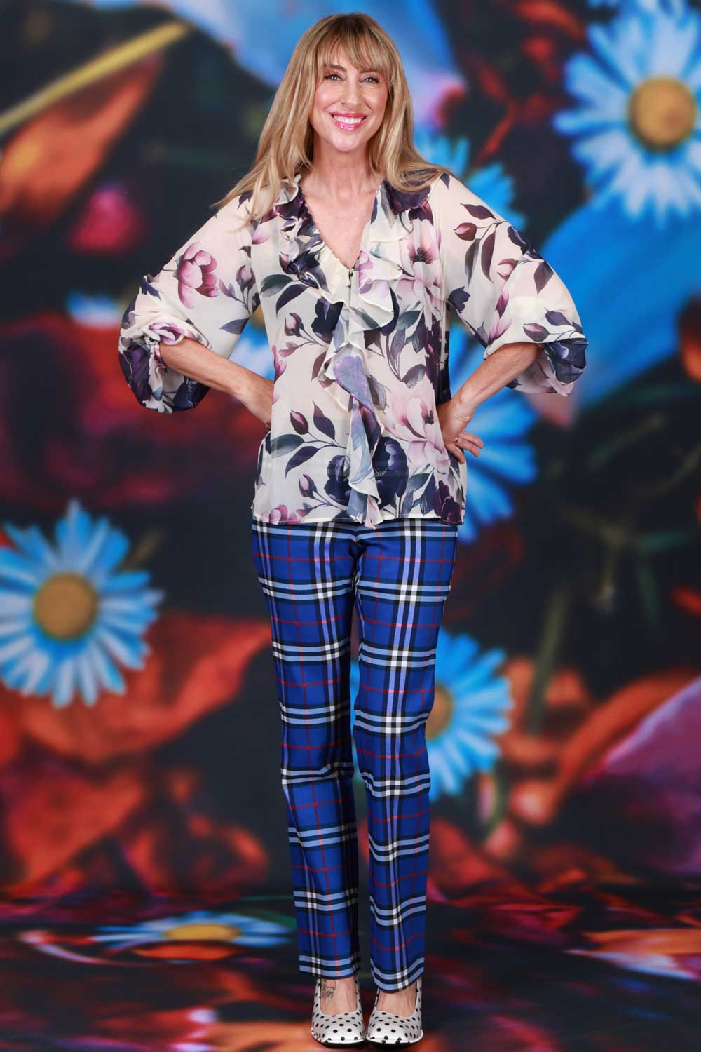 Statement frill collar blouse