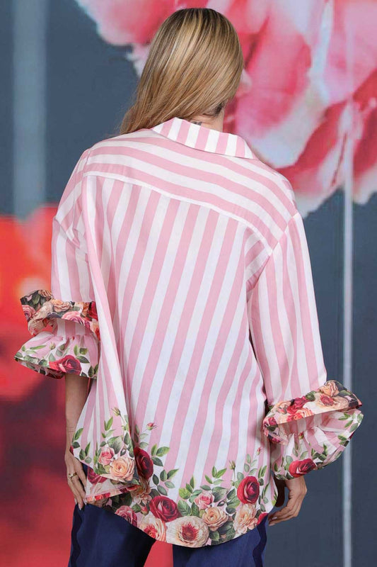 Lucy In The Sky Blouse - Stripes and Border Bunches | PRE ORDER