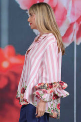 Lucy In The Sky Blouse - Stripes and Border Bunches