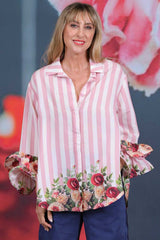 Lucy In The Sky Blouse - Stripes and Border Bunches