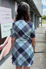 Lydia Dress - Green Plaid