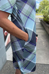 Lydia Dress - Green Plaid