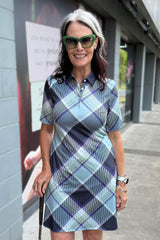 Lydia Dress - Green Plaid