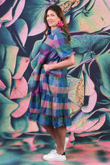 Mad Harriet Cotton Dress - Blocks