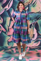 Mad Harriet Cotton Dress - Blocks