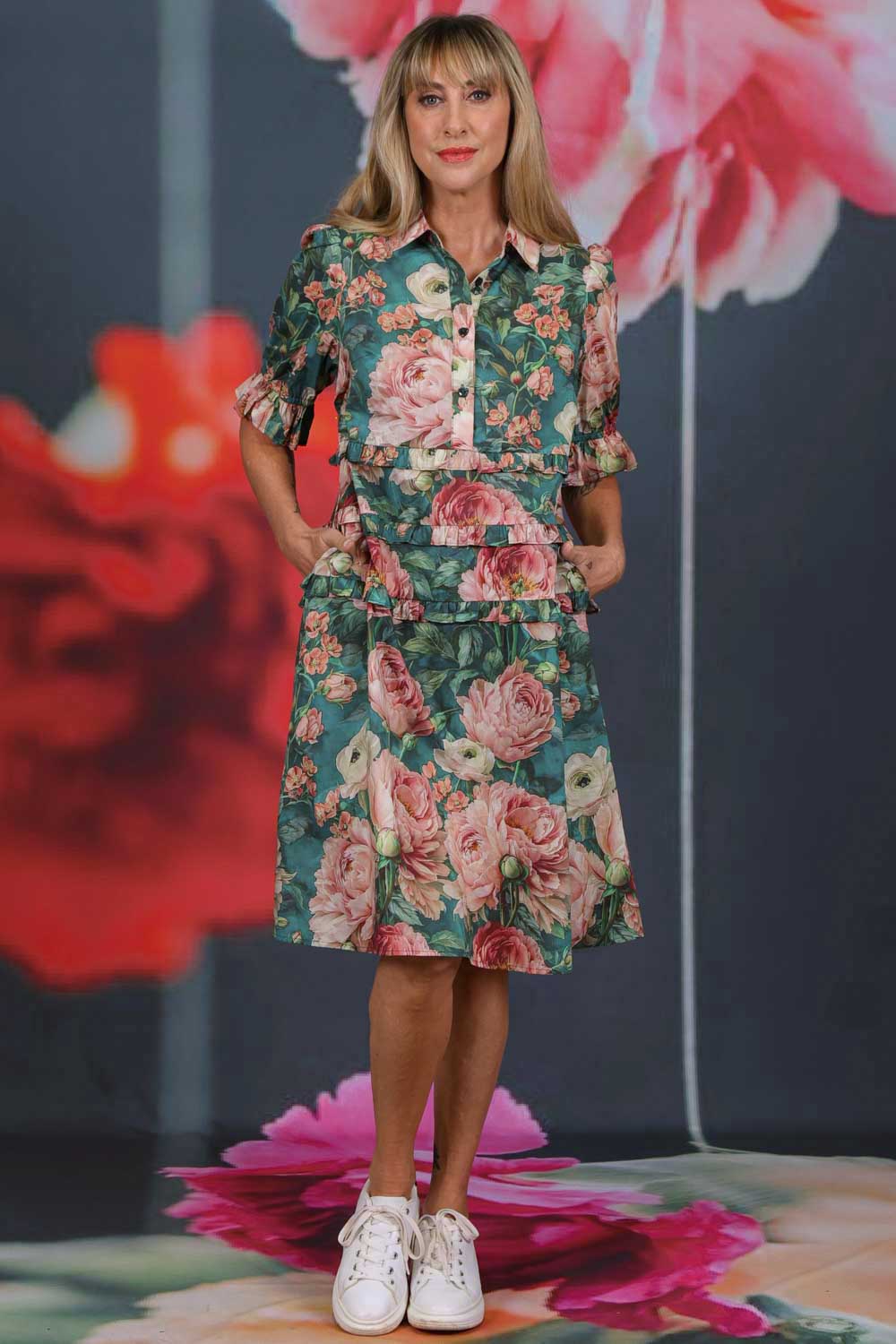 Mad Helena Dress - Whispering Petals