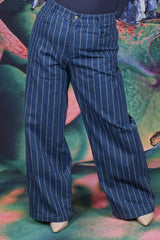 Madison Pant - Denim Stripe