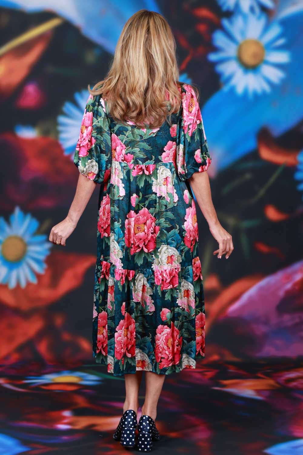 Madly Harriet Dress Cerise Peony shirt dress