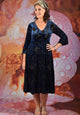 Magic Dianna Dress - Navy Velvet | SALE