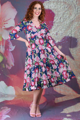 Magic Molly Dress - Cream Rose