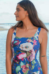 Close-up Rose Garden floral print – Annah Stretton swimwear detail