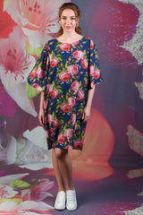 Marley Dress - Navy Floral
