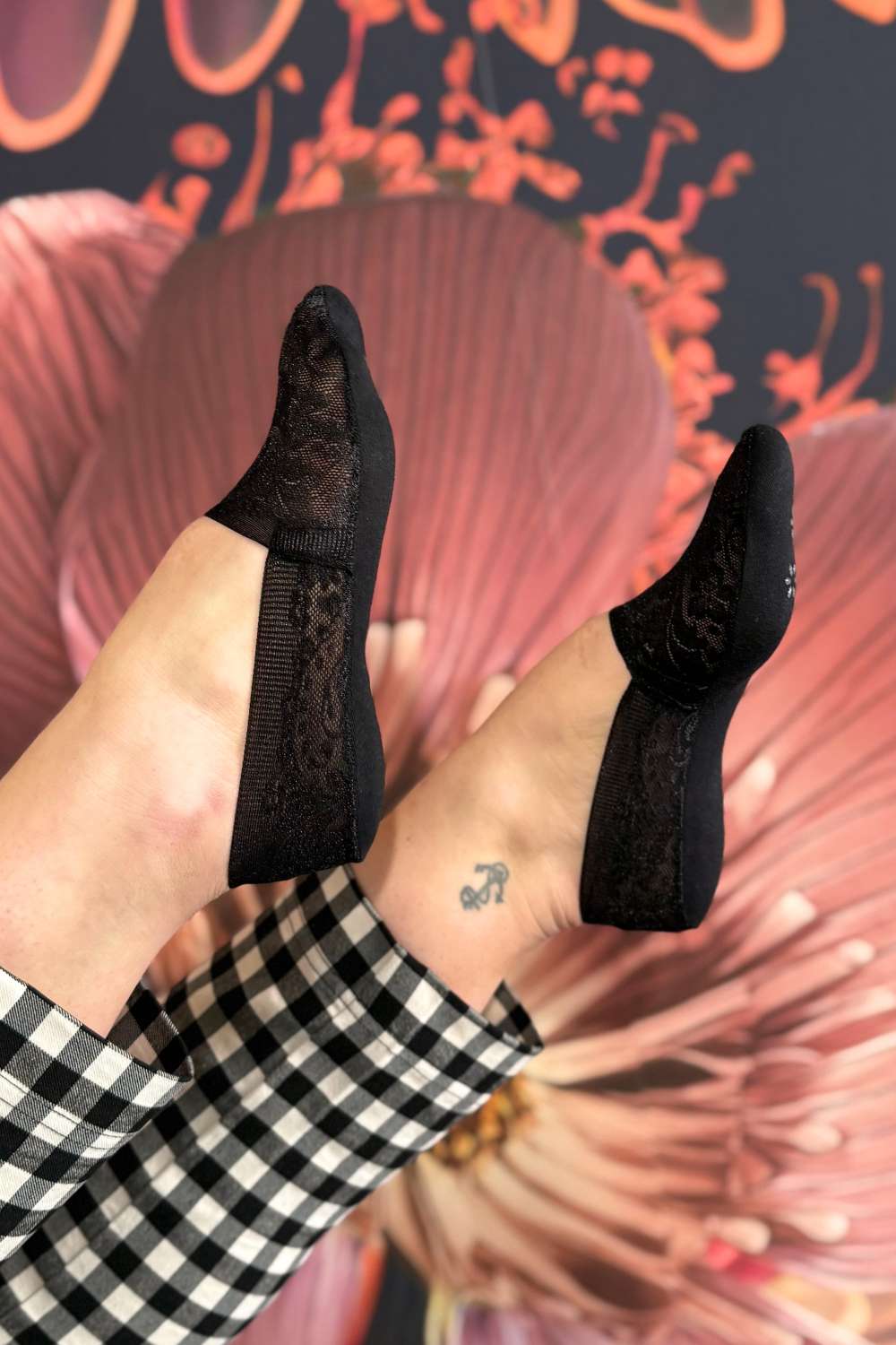 Marley Lace Sockettes - Black