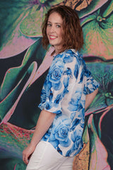 Maybelle Blouse - Roses Are Blue