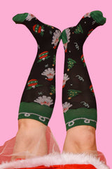 AS Compression Sock - Smiley Santa