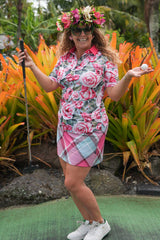 Nelly Skort - Rose Plaid