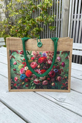 Eclectic Bouquet Mini Jute Bag