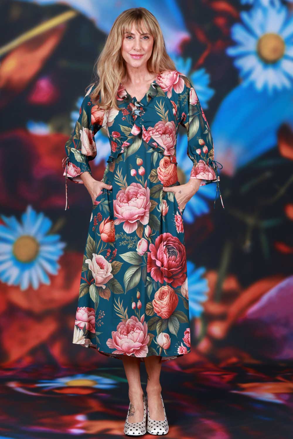 Mirabelle Dress Roseberry Jam colourway