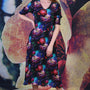 Monroe Millie Dress - Dark Peonies | SALE