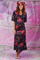 Muriel Rose Dress - Fantasy Birds | SALE