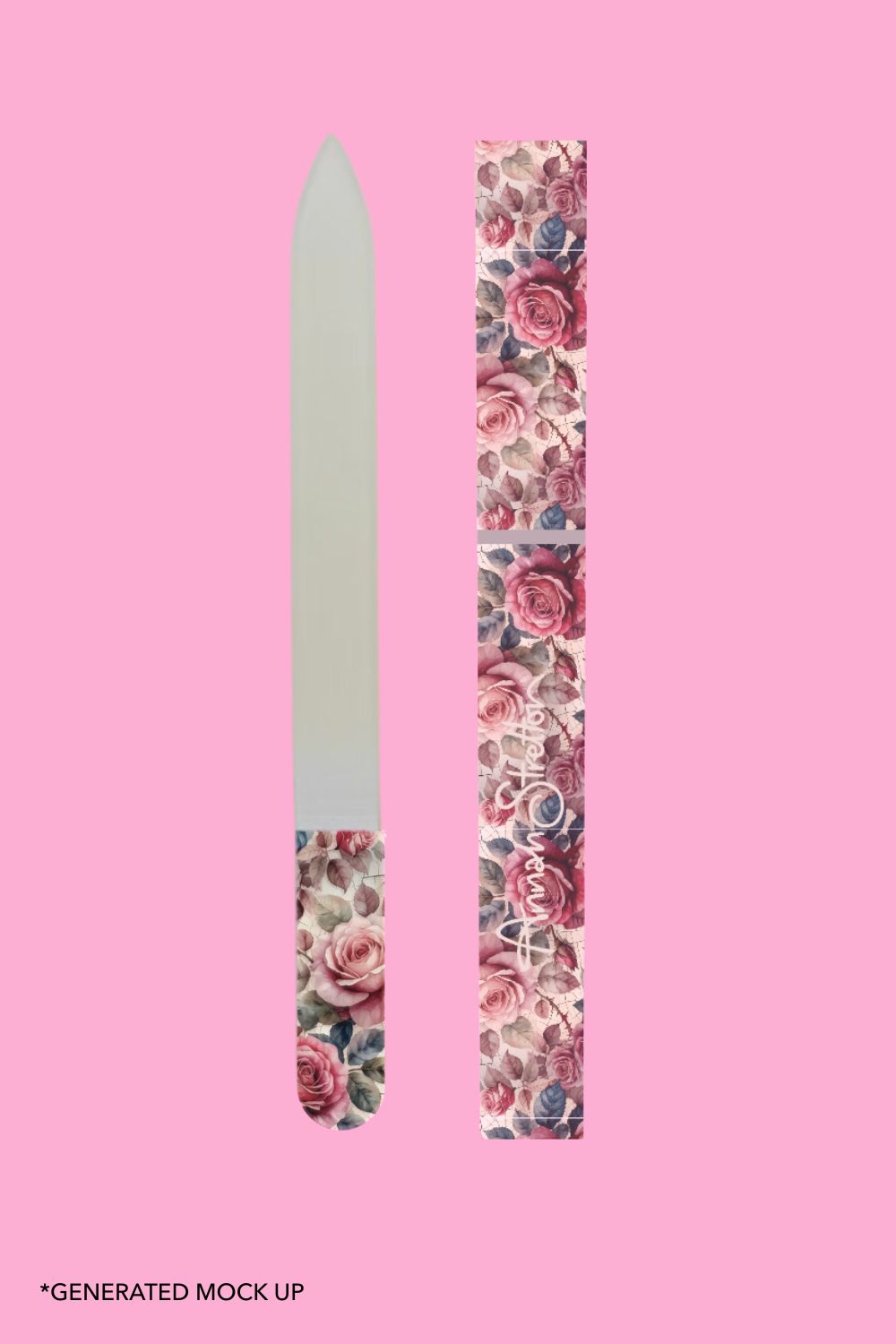 AS Glass Nail File - Heart Rose  | PRE ORDER LATE OCT