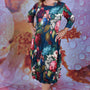 Nancy Pleated Dress - Adoring Tapestry Of Roses