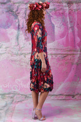 Nancy Pleated Dress - Blooming Love  - SALE