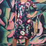 Nancy Pleated Dress - Rose Garden
