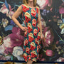 Nancy Eve Sleeveless Dress - Vintage Peonies