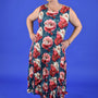 Nancy Eve Sleeveless Dress - Vintage Peonies