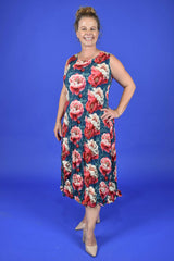 Sleeveless Nancy pleated dress - Annah Stretton Dresses NZ