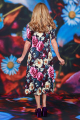 Nancy Ivy Short Sleeve Dress - Jungle Mulberry