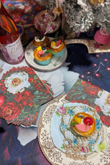 Pack of 20 Merry Bloom paper napkins – Christmas table décor essentials
