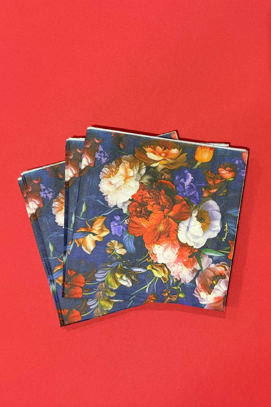 Annah Stretton Petal Chorus Christmas napkins – 20 pack festive floral print