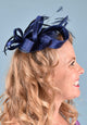 Ribbons In The Sky Fascinator - Navy
