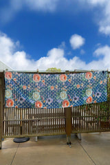 Cotton Wrap - Navy Spotty Floral