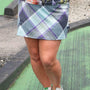 Nelly Skort - Forest Plaid