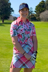 Nelly Skort - Rose Plaid