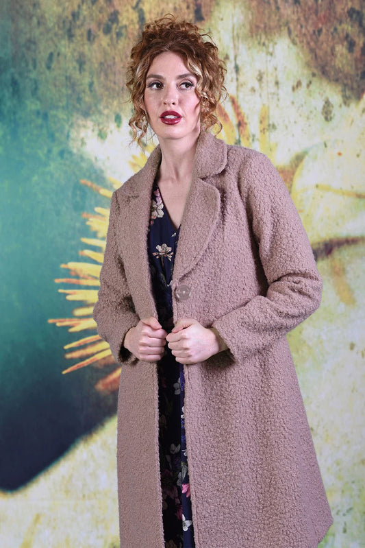 Model wearing the Annah Stretton Heloise Coat