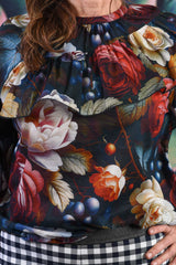Odessa Blouse - Fruitful Rose