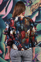 Odessa Blouse - Fruitful Rose