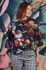Odessa Blouse - Fruitful Rose